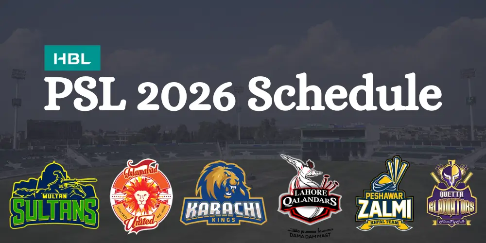 PSL 2026 Schedule