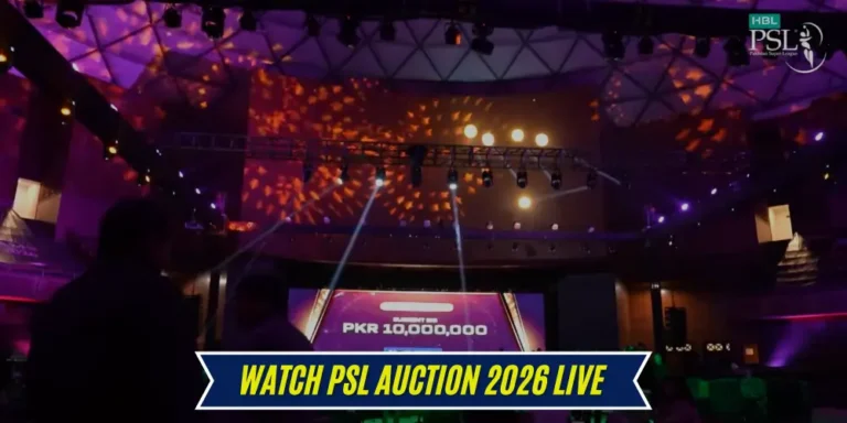 PSL Auction 2026 Live